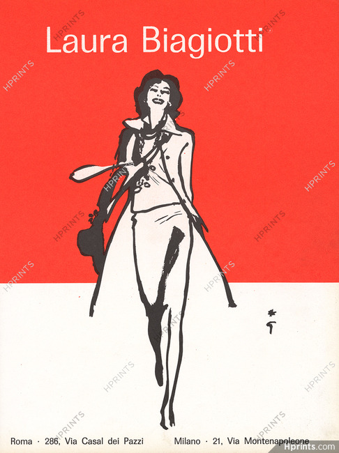 Laura Biagiotti 1976 René Gruau
