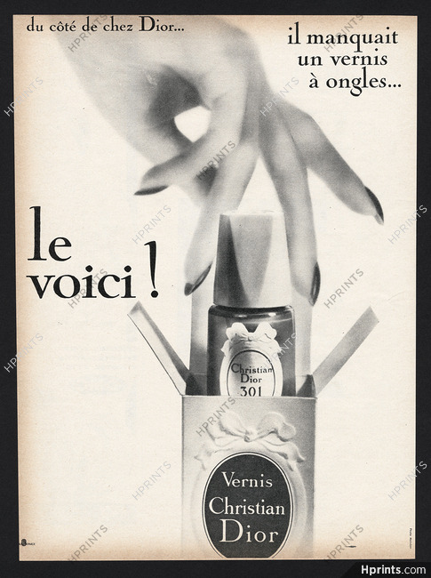 Christian Dior (Cosmetics) 1962 Vernis à ongles, Photo Moisdon