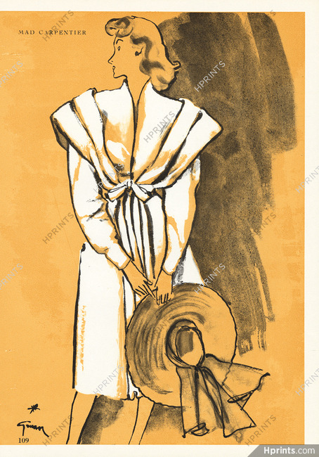 Mad Carpentier (Couture) 1945 René Gruau
