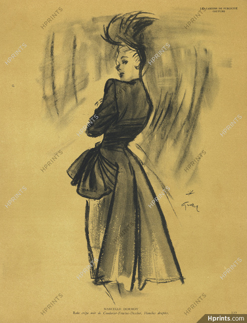 Marcelle Dormoy 1945 Coudurier Fructus Descher, René Gruau