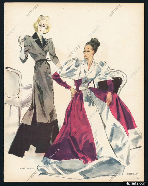 Robert Piguet, Balenciaga 1945 Pierre Mourgue
