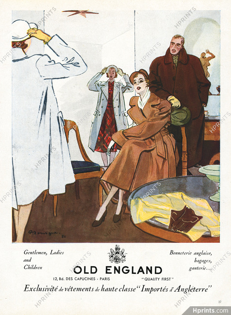 Old England 1950 Pierre Mourgue, Fitting