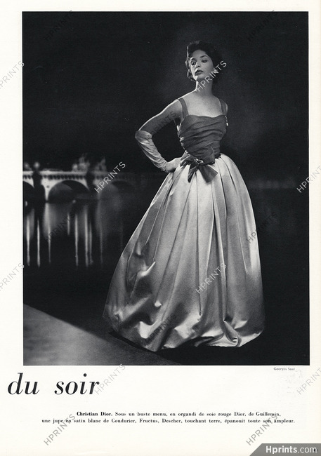 Christian Dior 1957 Evening Gown, Marcel Guillemin, Coudurier Fructus Descher