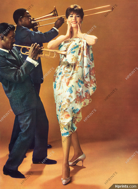 Guy Laroche 1961 Bianchini Férier, Charles Jourdan, Jazz Band, Photo Seeberger