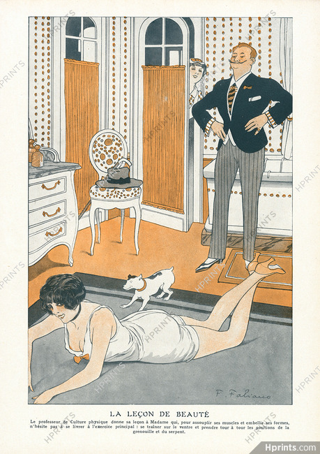 Fabiano 1913 La Leçon de Beauté, Culture Physique