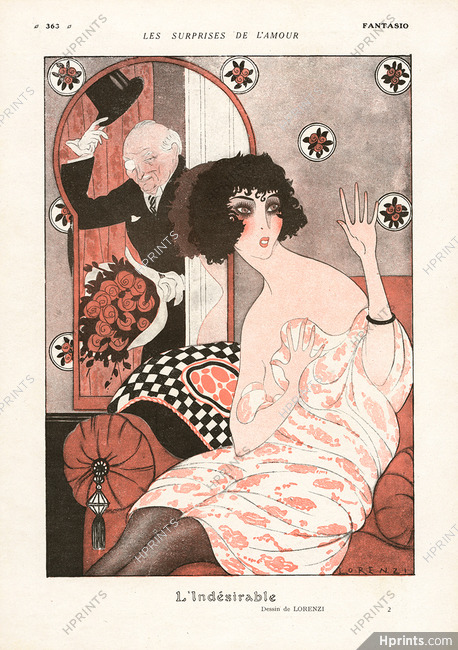 L'Indésirable, 1919 - Fabius Lorenzi The Surprised Courtesan