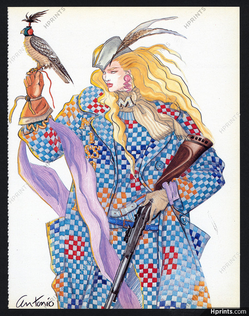 Missoni 1983 Antonio Lopez, Falcon Huntress