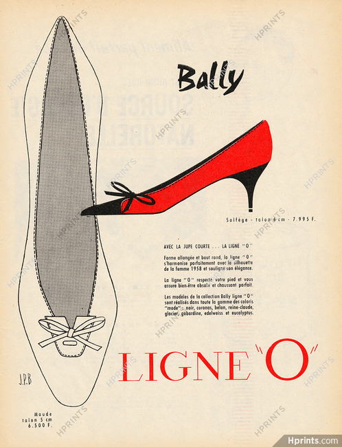 Bally (Shoes) 1958 Ligne O, Maude, Jean Pierre Bailly