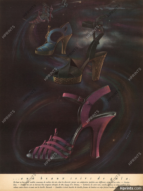 Garabedian, Drettas, Bernard (Shoes) 1946 Cothurnes, Sandales, Dominique Fircsa