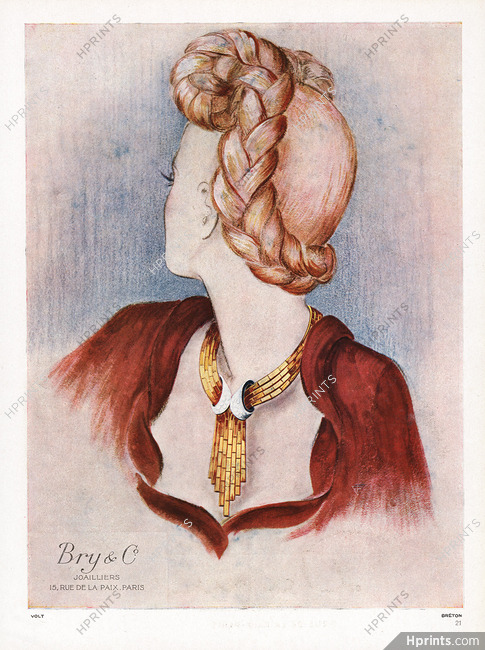 Bry & Co. (High Jewelry) 1945 Necklace, Joailliers 15 rue de la Paix