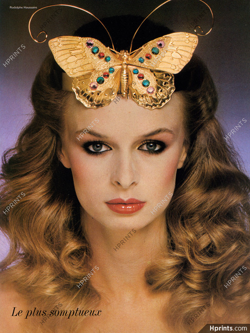 Alexandre (Hairstyle) 1977 Papillon de nuit dessiné par Alexandre, Hair Jewel