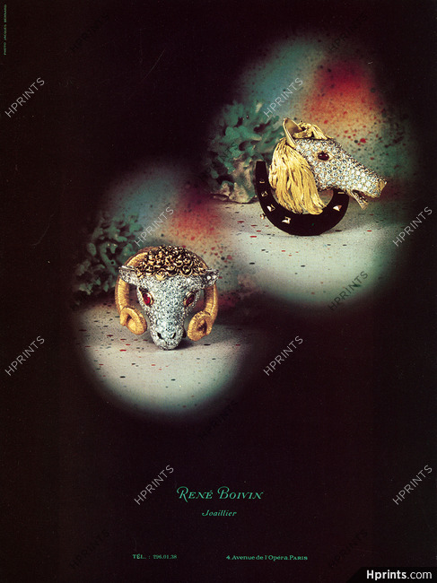 René Boivin (High Jewelry) 1978 Animal Clips, Photo Jacques Bernard