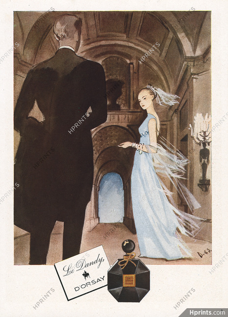 D'Orsay (Perfumes) 1947 "Le Dandy" André Delfau
