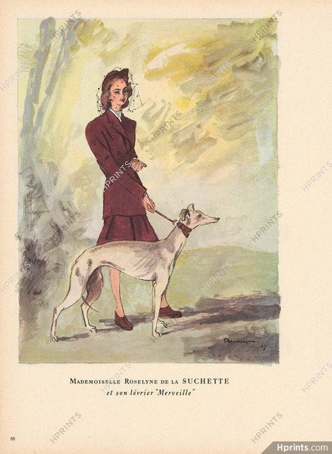Pierre Mourgue 1947 Roselyne de la Suchette (Lévrier)