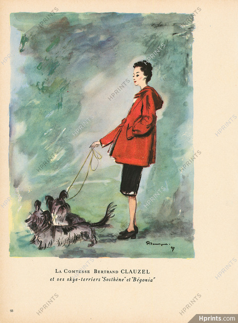 Pierre Mourgue 1947 Comtesse Bertrand Clauzel (Skye-Terriers)