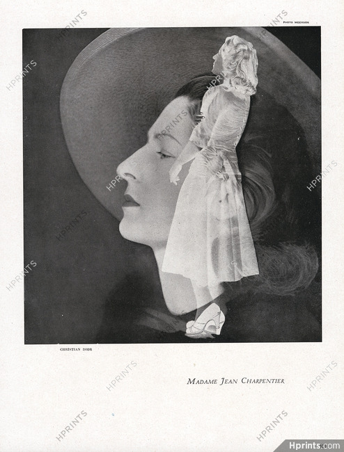 Christian Dior 1947 Mrs Jean Charpentier, Photo Meerson