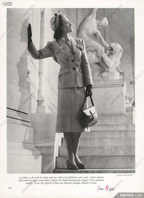 Jane Regny 1947 Tailleur, Photo Willy Maywald