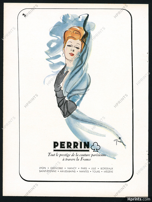 Perrin (Gloves) 1944 René Gruau