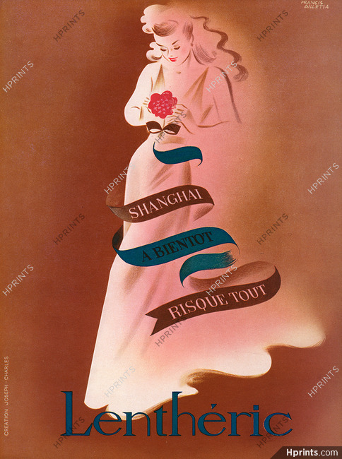 Lenthéric 1944 Shanghaï, A Bientôt, Risque Tout, Francis Gilletta