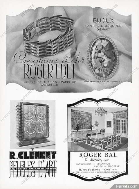Roger Edet (Jewels) 1944 R. Clément, Roger Bal