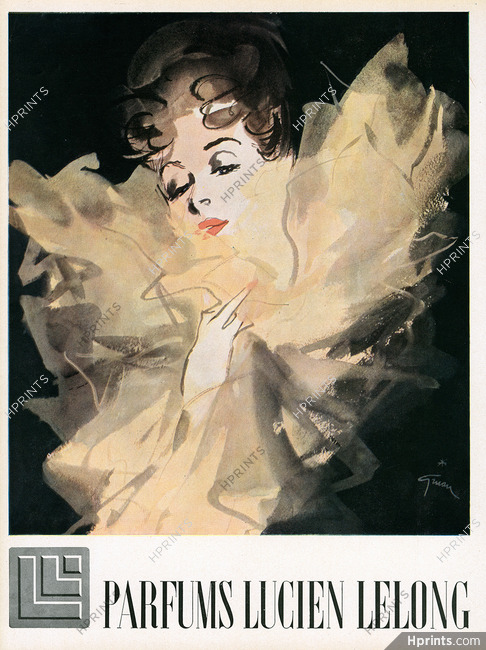 Lucien Lelong (Perfumes) 1944 René Gruau