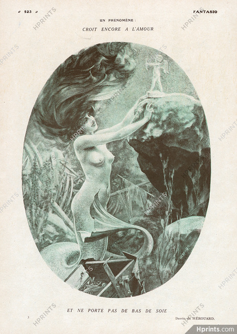 Chéri Hérouard 1920 Mermaid, Croit encore à l'amour et ne porte pas de bas de soie