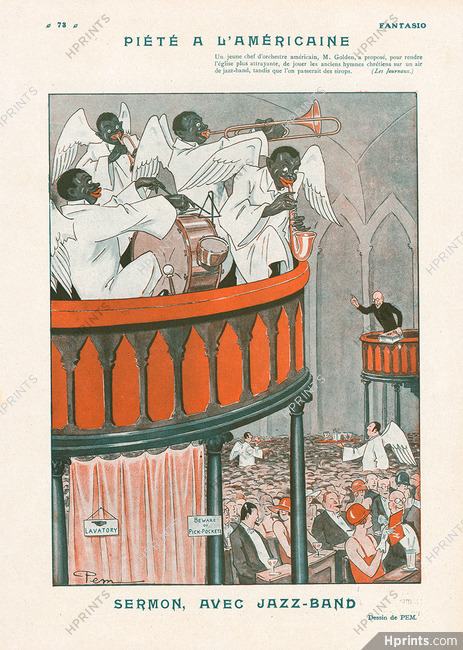 Pem 1925 Sermon with Jazz-Band, Church The American Way