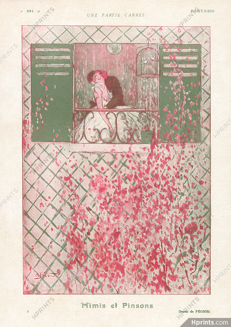 André Pécoud 1920 Mimis et Pinsons, Lover