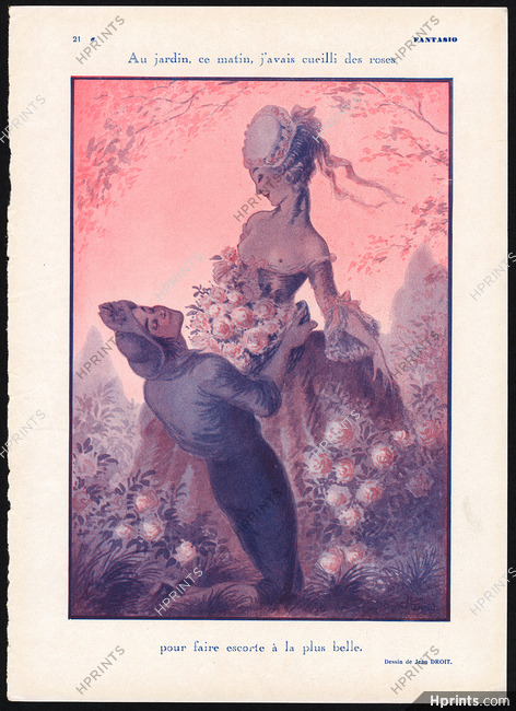 Jean Droit 1930 18th Century Costumes, Topless Sexy Girl, Lovers