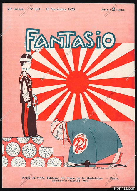 Roubille 1928 Emperor of Japan, Fantasio cover