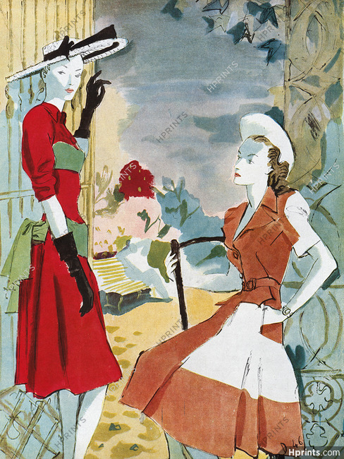 Madeleine Vramant, Carven 1946 André Delfau
