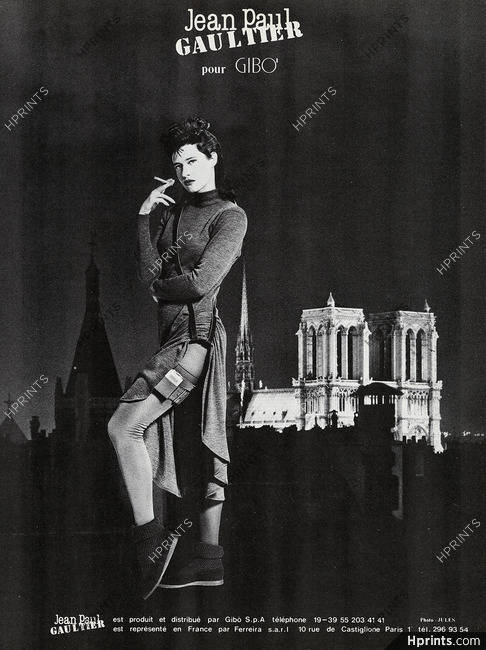 Jean Paul Gaultier (pour Gibo) 1982 Notre-Dame de Paris, Photo Jules