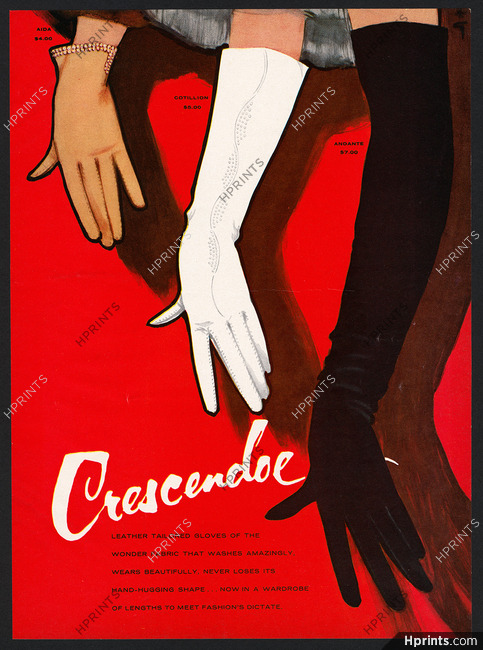 Crescendoe (Gloves) 1957 René Gruau