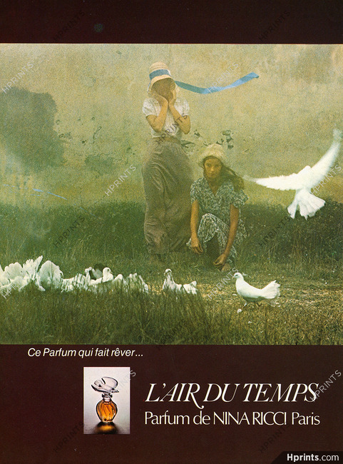 Nina Ricci (Perfumes) 1975 L'Air du Temps, Photo David Hamilton