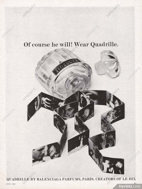 Balenciaga (Perfumes) 1962 Quadrille