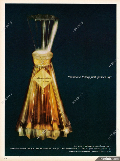 D'Orsay (Perfumes) 1966 Intoxication