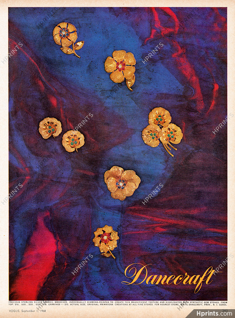 Danecraft (Jewels) 1968 Brooches
