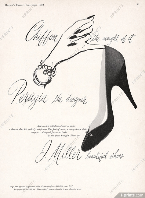 I. Miller (Shoes) 1952 Perugia