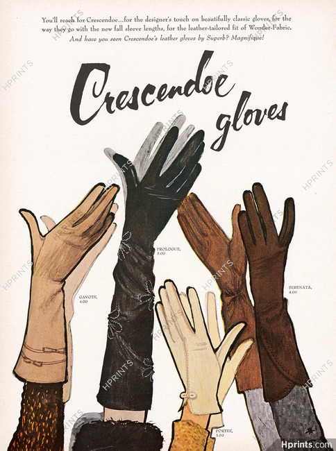 Crescendoe (Gloves) 1962 René Gruau