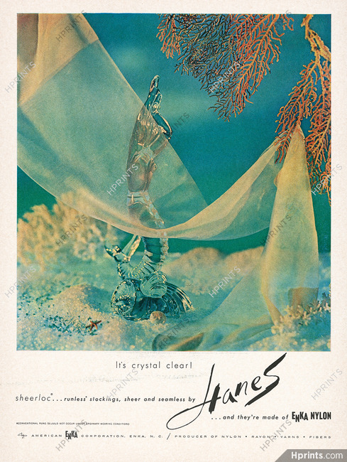 Hanes (Hosiery) 1962 Mermaid