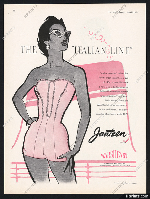 Jantzen (Swimwear) 1954 The Italian Line