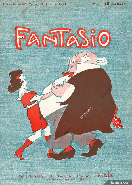 Auguste Roubille 1913 Tango Dance Fantasio Cover