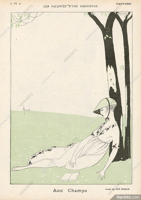 Les Vacances d'une Parisienne — Aux Champs, 1916 - Ben Sussan