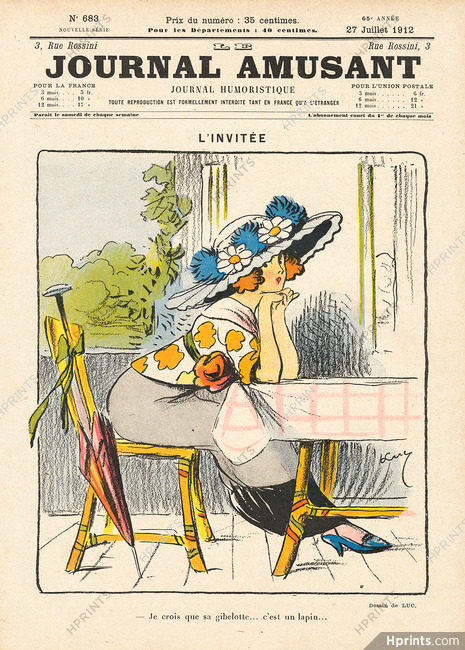 Luc 1912 L'Invitée, Le Journal Amusant