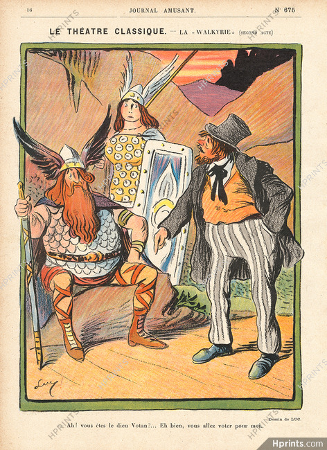 Luc 1912 La Walkyrie 2e Acte, Le Journal Amusant