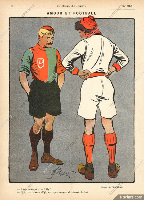 René Préjelan 1906 Rugby And Football, Le Journal Amusant