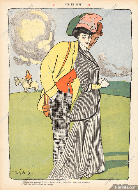 Galanis 1907 Sur le Turf, Horse Race