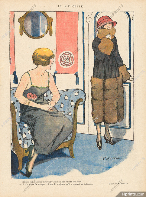 Fabiano 1919 La Vie Chère, Fur Coat
