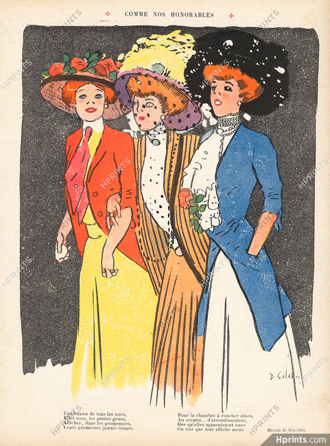 Galanis 1910 "Comme nos Honorables" Courtisanes
