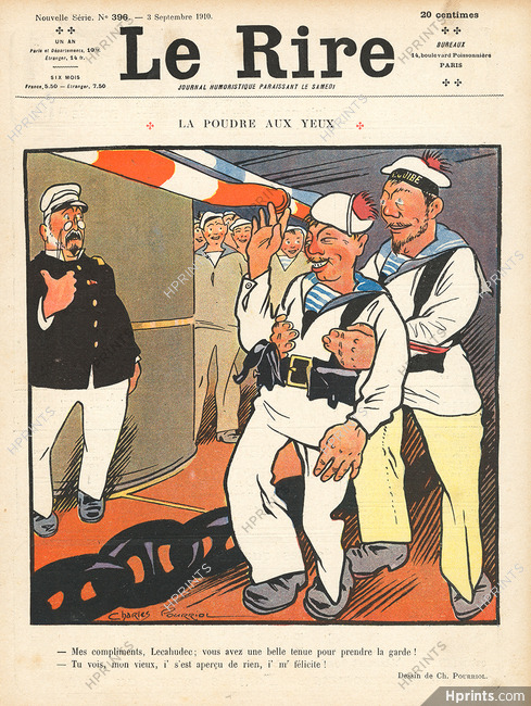 Charles Pourriol 1910 Sailors, Le Rire Cover